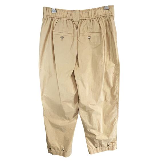 Madewell Pull On Balloon Pants Womens 4 Tan Pleated Adjustable Tabs Modern - Picture 6 of 16